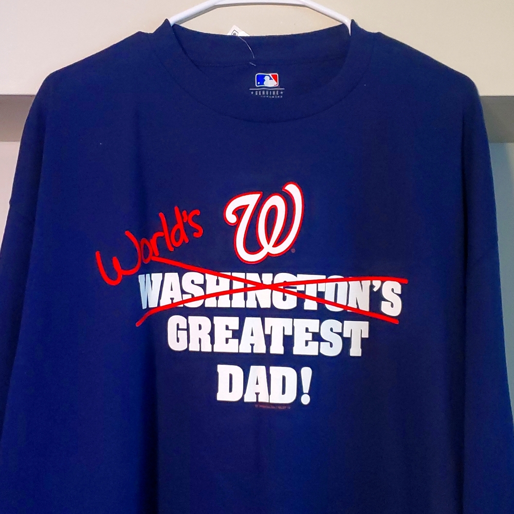 New Father's day Washington Nationals shirt
